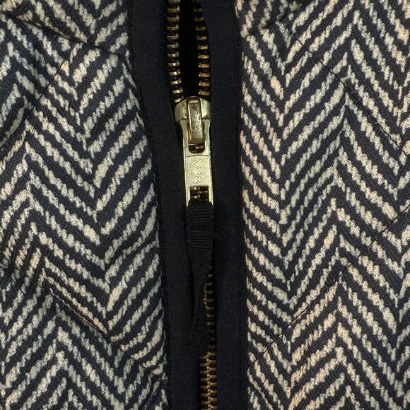J.Crew Herringbone Quilted Puffer Vest Zip-Up Size Small - Picture 2 of 6